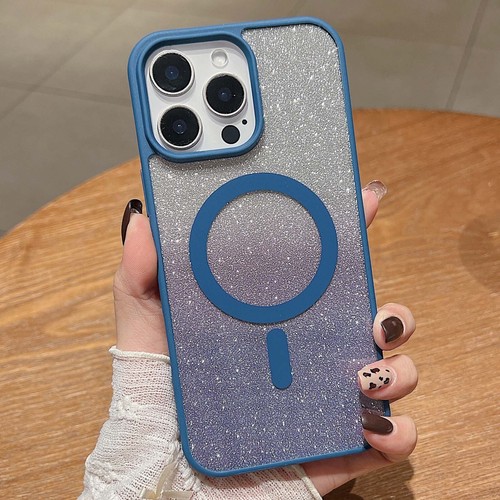 Mag Safe Luxury Glitter Shockproof Case For iPhone 16 Pro Max 16e 15 14 13 12 - Picture 16 of 24