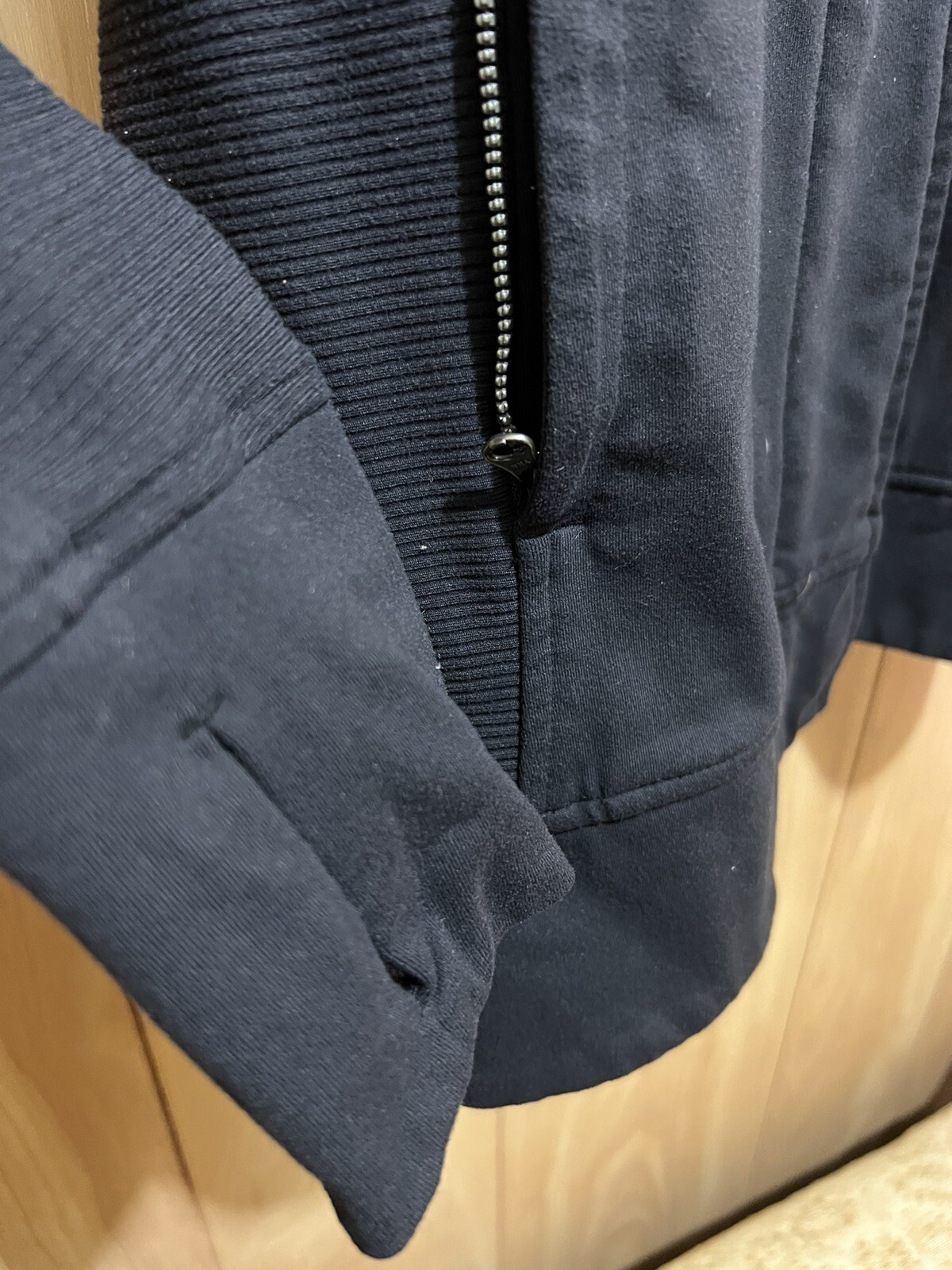 Athleta Fitted Full Zip Training Running Yoga Track Jacket Black RN