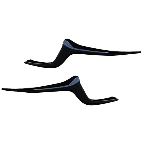 Cubierta a rayas de rejilla frontal para Mazda CX-30 2019-2024 negro brillante 2 piezas - Imagen 2 de 7