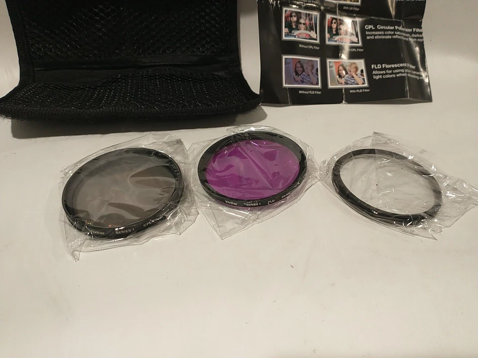Vivitar Multi Coated Series 1 Filter Kit UV Prot, CPL Polarized, FLD Florescent - Image 4 of 4