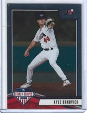 2019 Panini USA Stars & Stripes KYLE BRNOVICH #2 LONGEVITY RC COLLEGIATE Rookie
