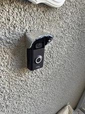 RING DOORBELL ANTI GLARE COVER PROTECTOR CANOPY ROOF BLACK SUN RAIN SNOW BLOCK