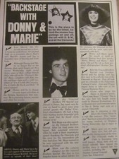 Donny and Marie Osmond, Full Page Vintage Clipping, Osmonds Brothers