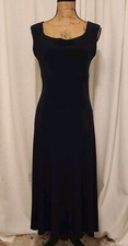 Picadilly Fashions Women's S Deep Blue Sleeveless Pleated Midi A-Line Dress