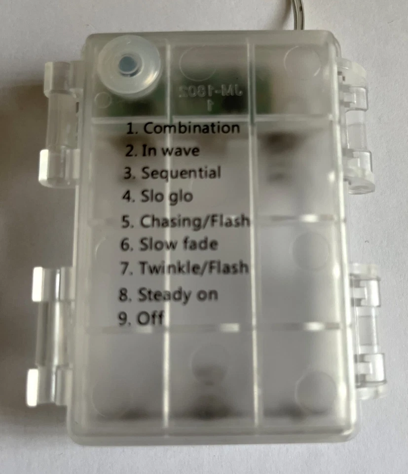 120 WARM WHITE LED (2m long) 3AA Battery Strip Light + Remote Control + 8 Modes - Image 2 of 4