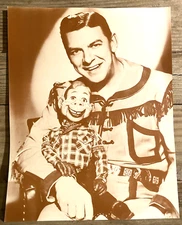 WWII Era Photograph Howdy Doody Buffalo Bob Smith Large Lithograph 1940s
