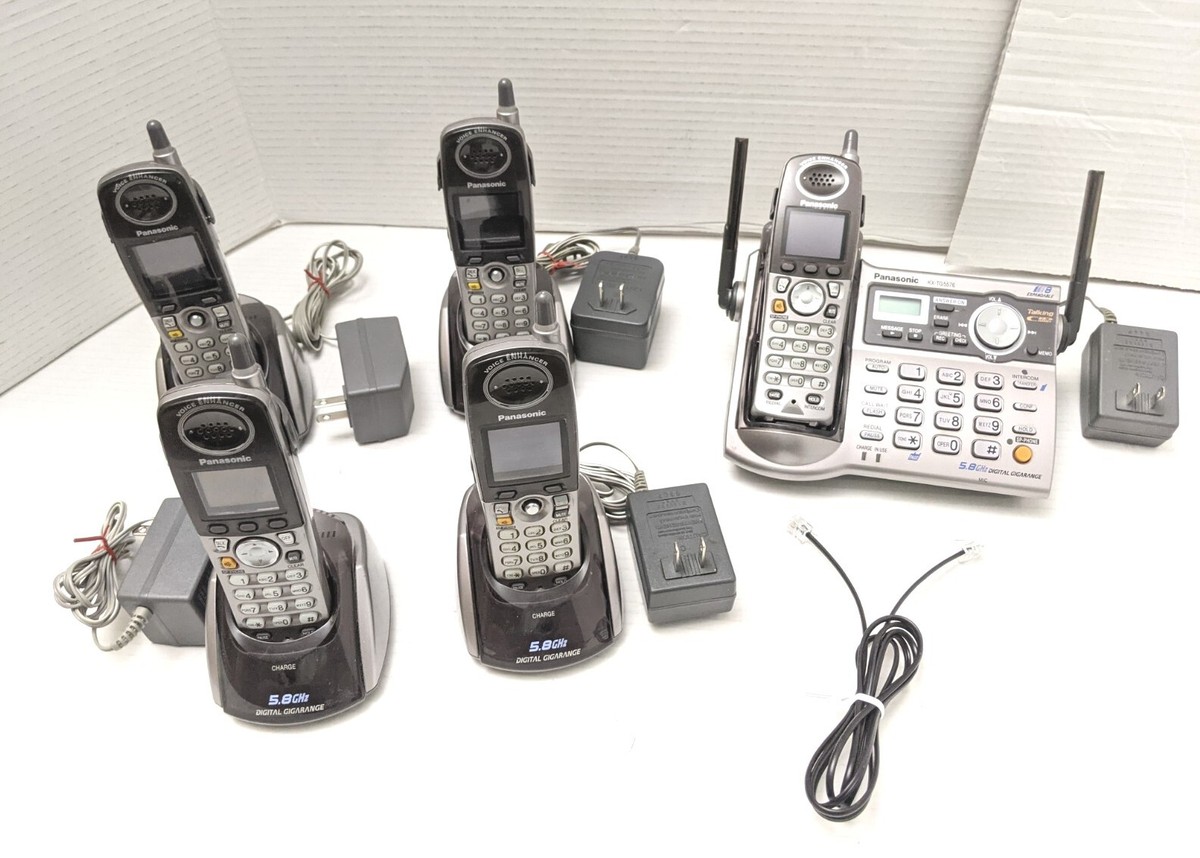 Panasonic KX-TG5576M Tested Works With 4 handset 5.8 GHz | eBay
