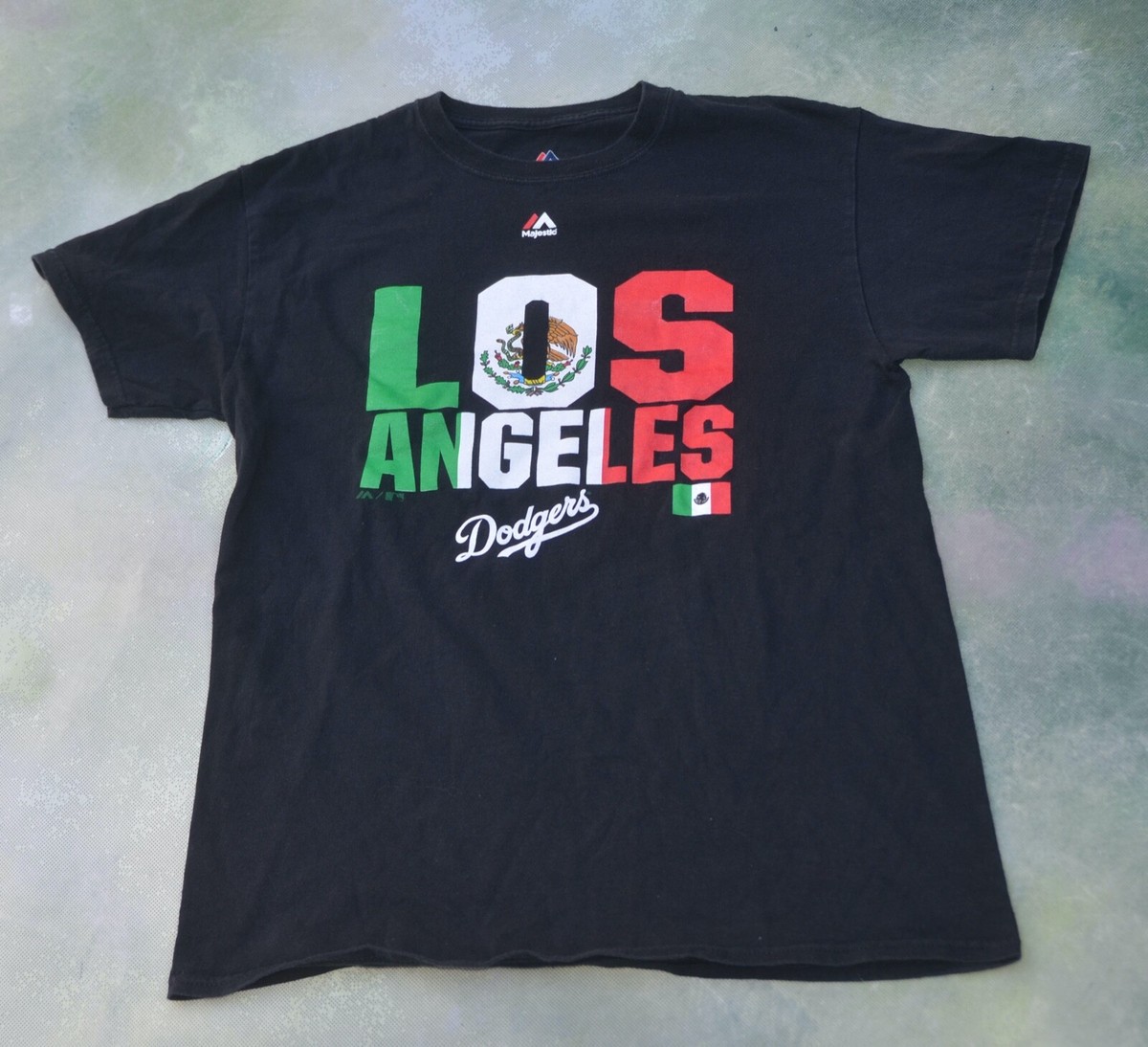 Majestic MLB Los Angeles Dodgers Mexican Heritage Day Men's T