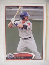 BRYCE BRENTZ METS 2012 Topps Pro Debut SALEM RED SOX baseball card CROSSVILLE TN