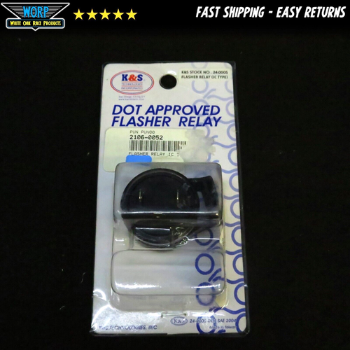 K&S TECHNOLOGIES GENUINE DOT APPROVED INCOMPLETE FLASHER RELAY 2106-0052