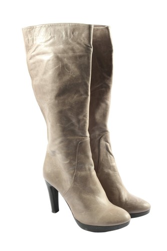 Bottes Femme En Cuir Gris – Laid Back London, Taille 37, Légères Et Décontractées