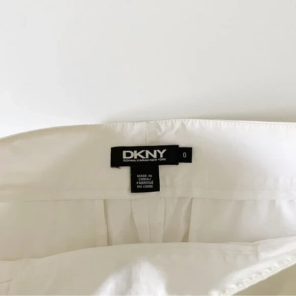 DKNY Vintage Y2K Pleated Capri Pants White Size 0 | eBay