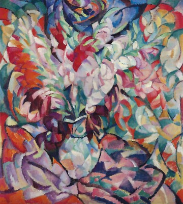 Leo Gestel Gladiolen Art Print Floral Expressionist Decor