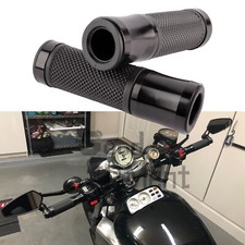 Universal Motorrad Griffe Lenker Gummi Handgriffe Offen Aluminium Links Rechts