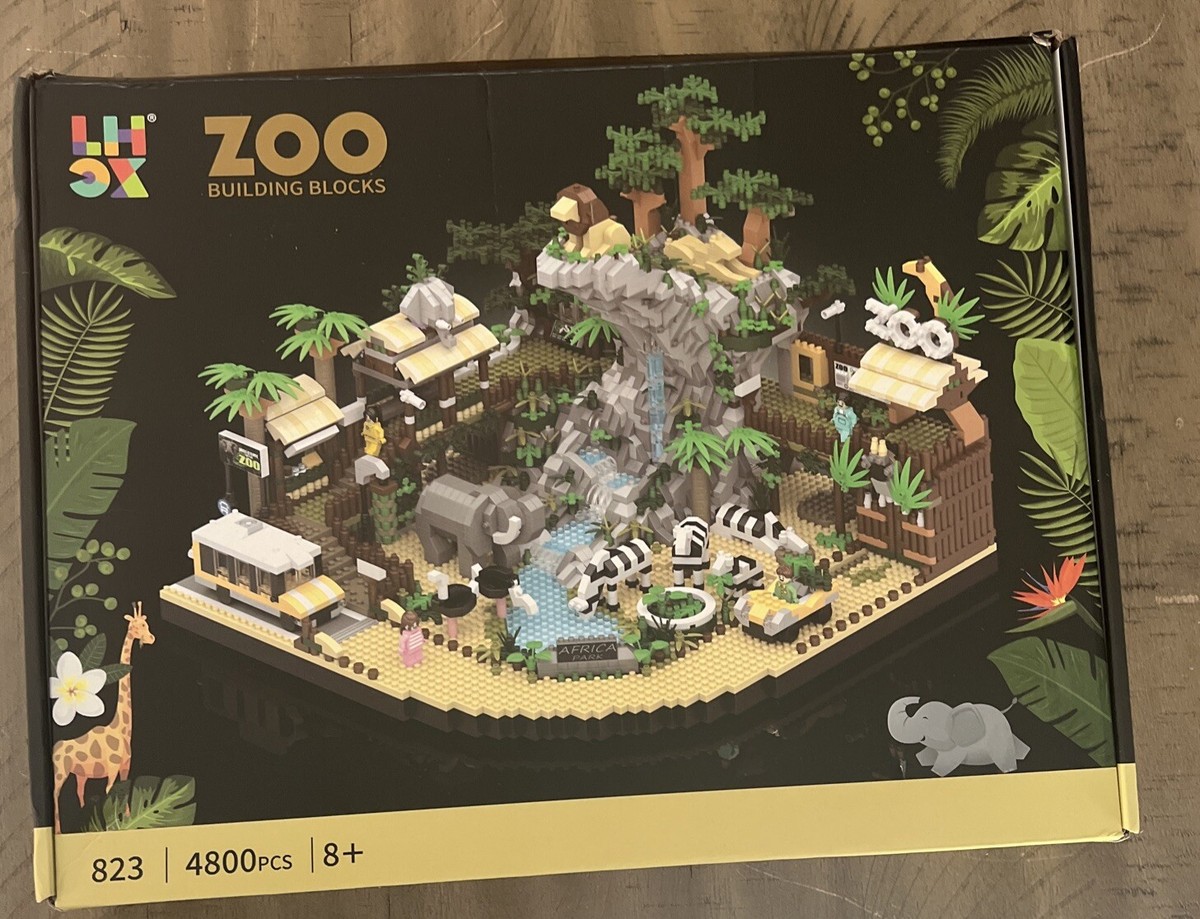 オブジェ　zoo 4800PCS Micro Mini Blocks Desert Zoo Building Blocks, #823 Zoo