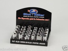 Glutkiller Gluttöter Glutlöscher für Aschenbecher Silber unten offen Glut Killer