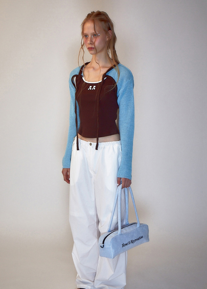 REST&RECREATION★韓国★RR LOGO TERRY SHOUIDER BAG 2色 REST&RECREATION RR LOGO TERRY SHOUIDER BAG (SKYBLUE) | eBay