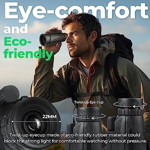 Monocular Telescope12x50 Hd Monocular With Smartphone Adapter - Foto 7 di 7