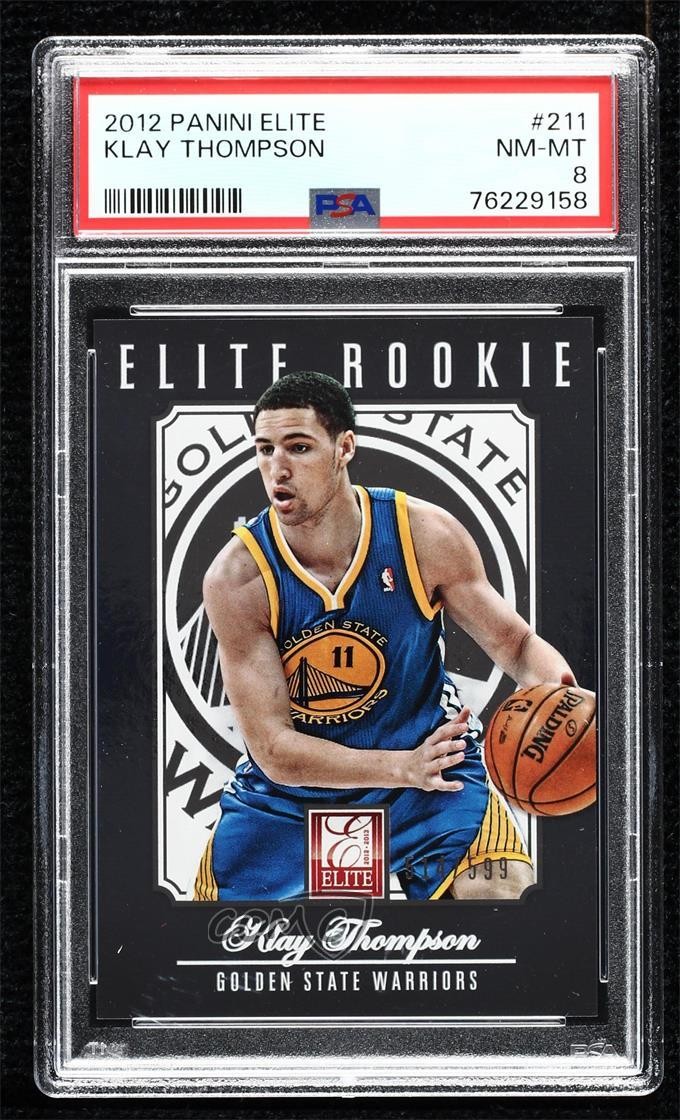 2012-13 Elite Elite Rookie 514/599 Klay Thompson #211 PSA 8 Rookie RC 08ju
