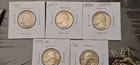 Lot of 5 Silver Washington Quarters