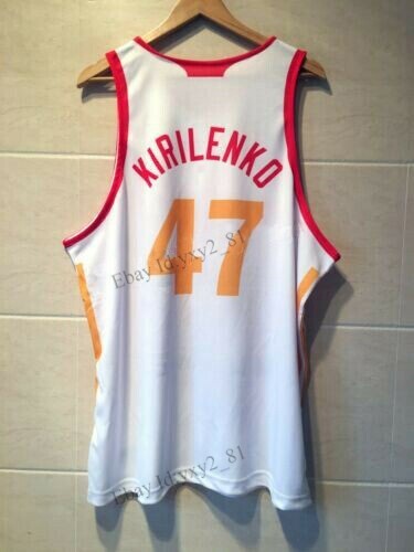 Vintage Andrei Kirilenko #47 Russia men's Basketball Jersey Hip Hop White