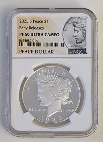 2025 S PEACE DOLLAR $1 EARLY RELEASES NGC PF69 ULTRA CAMEO SKU 8675089-014