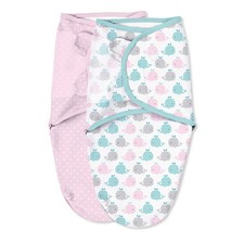 SwaddleMe Original Swaddle   Size Small, Small Pack of 2 , Pink Polk Whale
