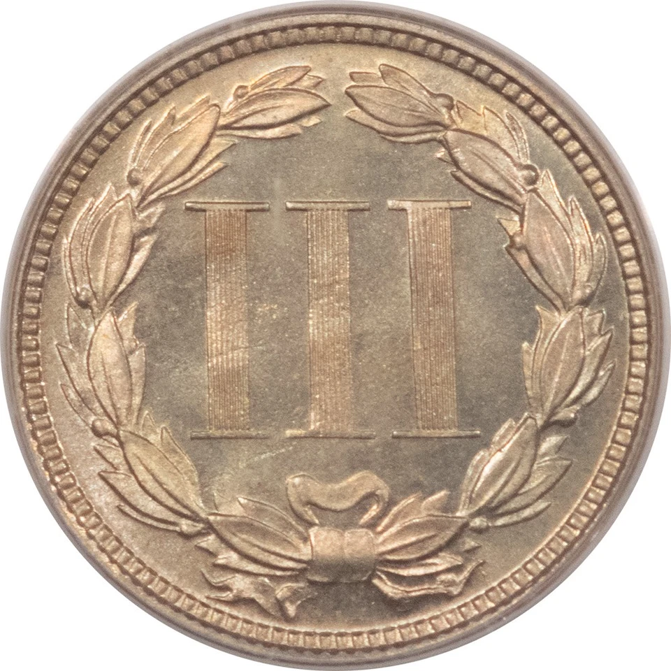 1872 PROOF THREE CENT NICKEL - PCGS PR-65, FRESH ORIGINAL PREMIUM QUALITY GEM! - Image 3 of 3