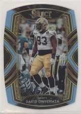 2020 Panini Select Club Level Light Blue Prizm Die-Cut David Onyemata #299 06y2