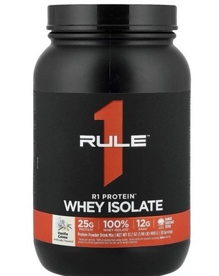Rule 1 Whey Blend Vanilla Ice Cream 27 Servings, 100% Whey Protein, 1.96LB