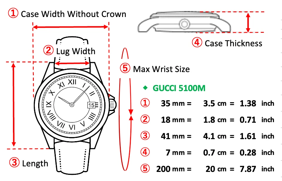 [Near MINT w/ Case] GUCCI 5100M Gold Dial Date Roman Quartz Men's Watch - Image 2 of 4