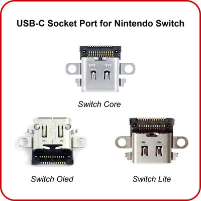 Nintendo Switch CORE, LITE, OLED Konsole USB-C Ladebuchse Socket Port Connector