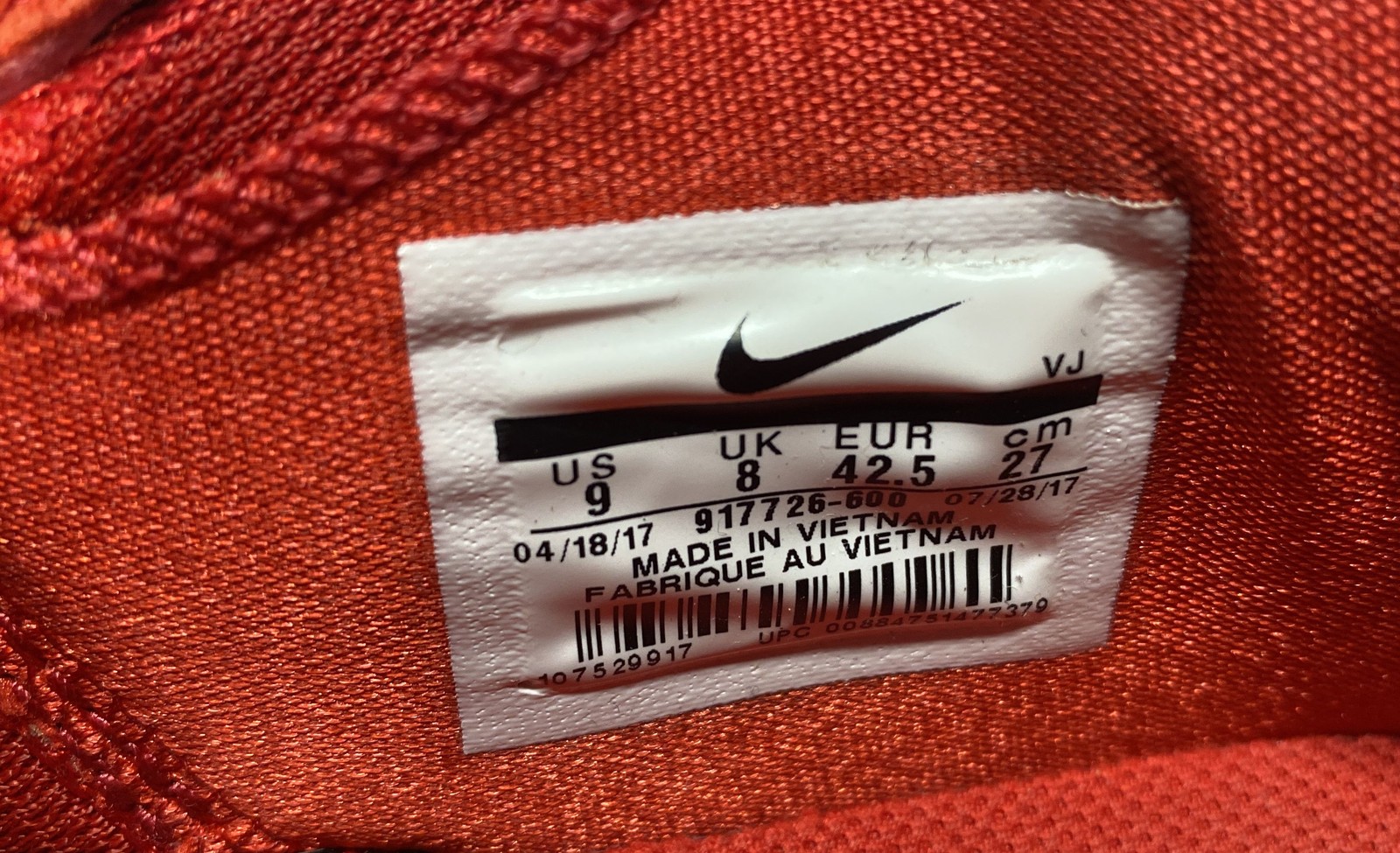 Nike Hyperdunk 2017 Flyknit Red Solid Athletic Sh… - image 6