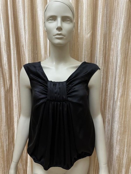 Women Moschino Shirt Black Silk 38 / M / 46