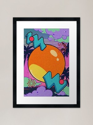 Audio Visualizer (Funky Bass Bubble gerahmtes Wandbild Poster Leinwanddruck Bild