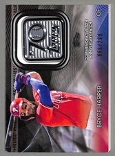 2021 Topps Update 70th Anniversary Logo Patch Black #T70PBH Bryce Harper 066/299