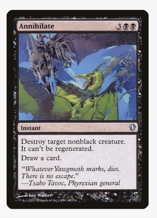 Annihilate | MTG C13 Commander 2013 | Black Instant Removal Cantrip | LP