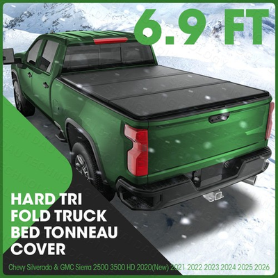 #ad Hard Truck Bed Tonneau Cover for 2020 26 Silverado GMC Sierra 2500 3500 HD 6.9FT $408.49