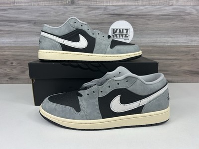 **Nike Air Jordan 1 LOW SE LT Smoke Grey Black White HQ2010 012 Men's Shoes NEW