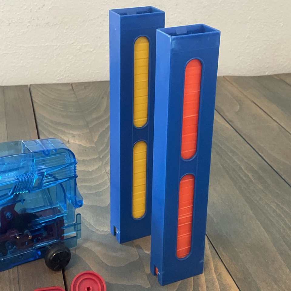 Complete 1994 Domino Rally Motorized Pathmaker w/2 Towers & 60 Dominos (UU) - Image 3 of 3