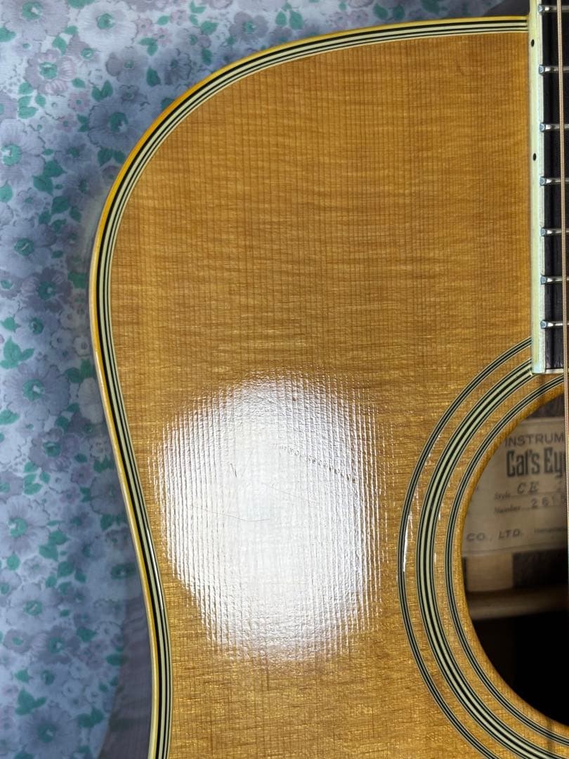 Cats Eyes CE-400 Acoustic Guitar Tokai Japan Vintage 1979 Solid