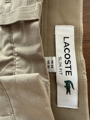 Lacoste Chino Beige Slim Fit Gr. 38 (US 30) Herren Hose wie neu