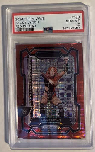 2024 PSA 10 Becky Lynch /399 WWE Red Pulsar #120 Low Pop Card!
