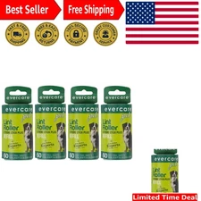 Effortless Pet Hair Removal - Extra Sticky Lint Roller Refill, 240 Sheets Total