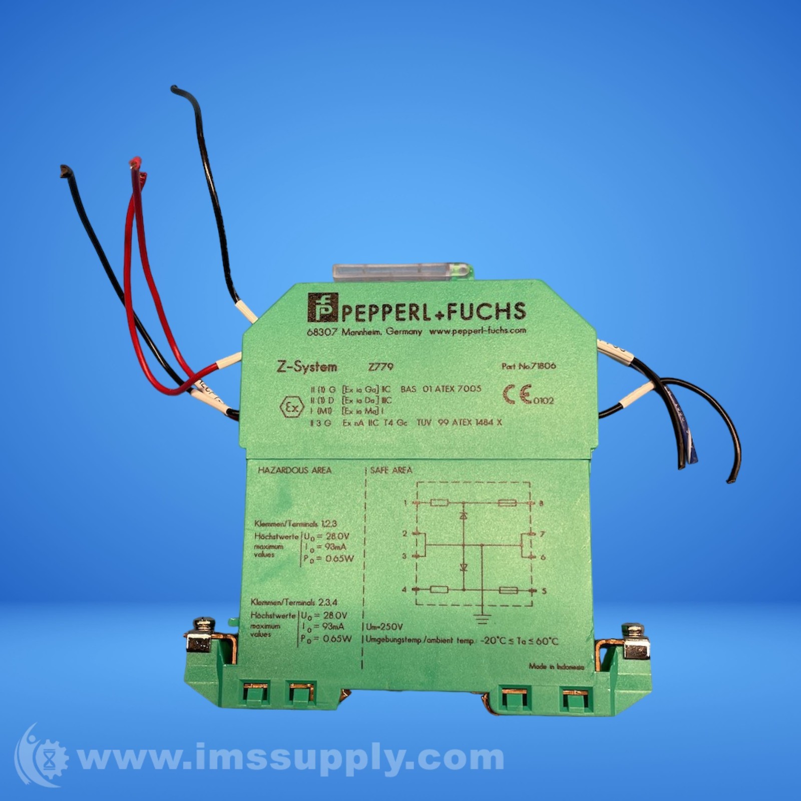 Relay Module Lable Pepperl & Fuchs 71806 Safe Snap Barrier Relay Module USIP | eBay