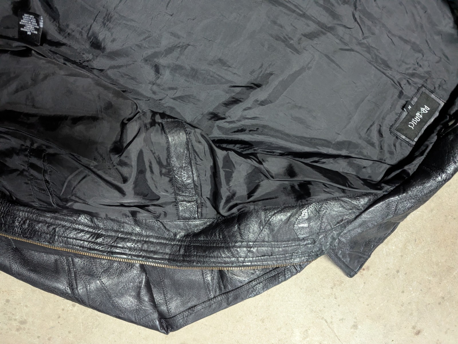 vintage pb basics patchwork leather jacket mens M… - image 7