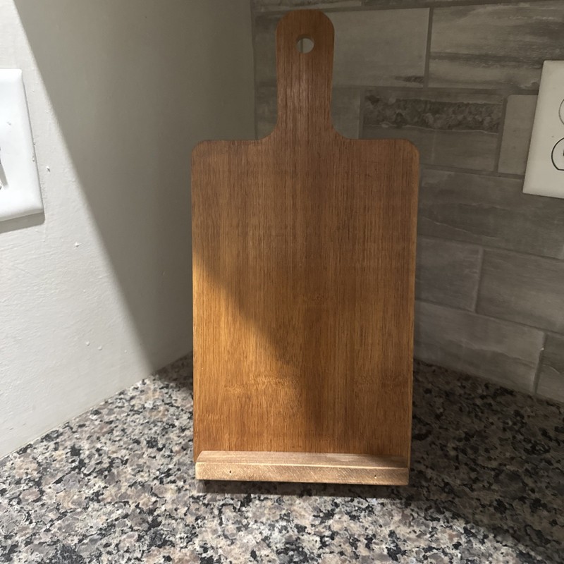 Wooden Recipe Book Stand Or iPad Holder,phone,and More Handmade
