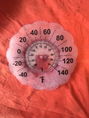 180mm x 30mm GROSSES FENSTERTHERMOMETER Gewächshaus Wintergarten Wohnwagen Wohnmobil