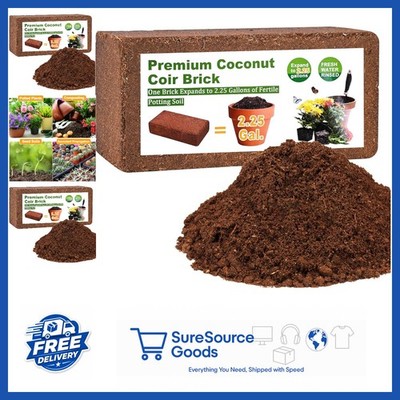 Coco Coir Brick 1 Pcs for Plants with Excellent Water Retention and Aeration