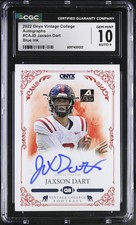 2022 Vintage College #CAJD Jaxson Dart Autographs BLUE INK /300 CGC 10